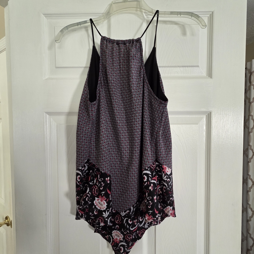 A. Byer Purple Medium Printed Floral-Hem Cami - Picture 4 of 7